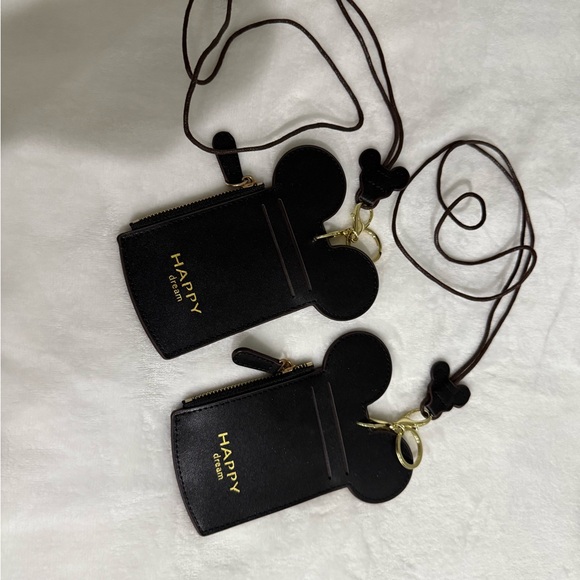 Happy dream Mickey Mouse lanyard ID wallet 2-pack - Picture 1 of 3